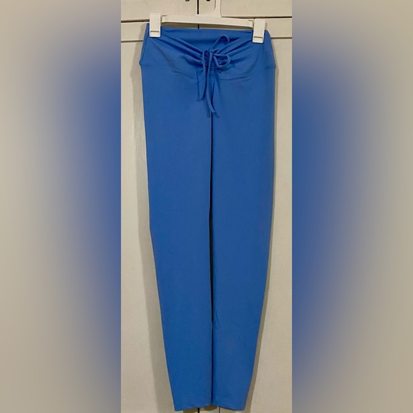 Pink Adjustable Waist Ruched V Leggings - Picture 8 of 11